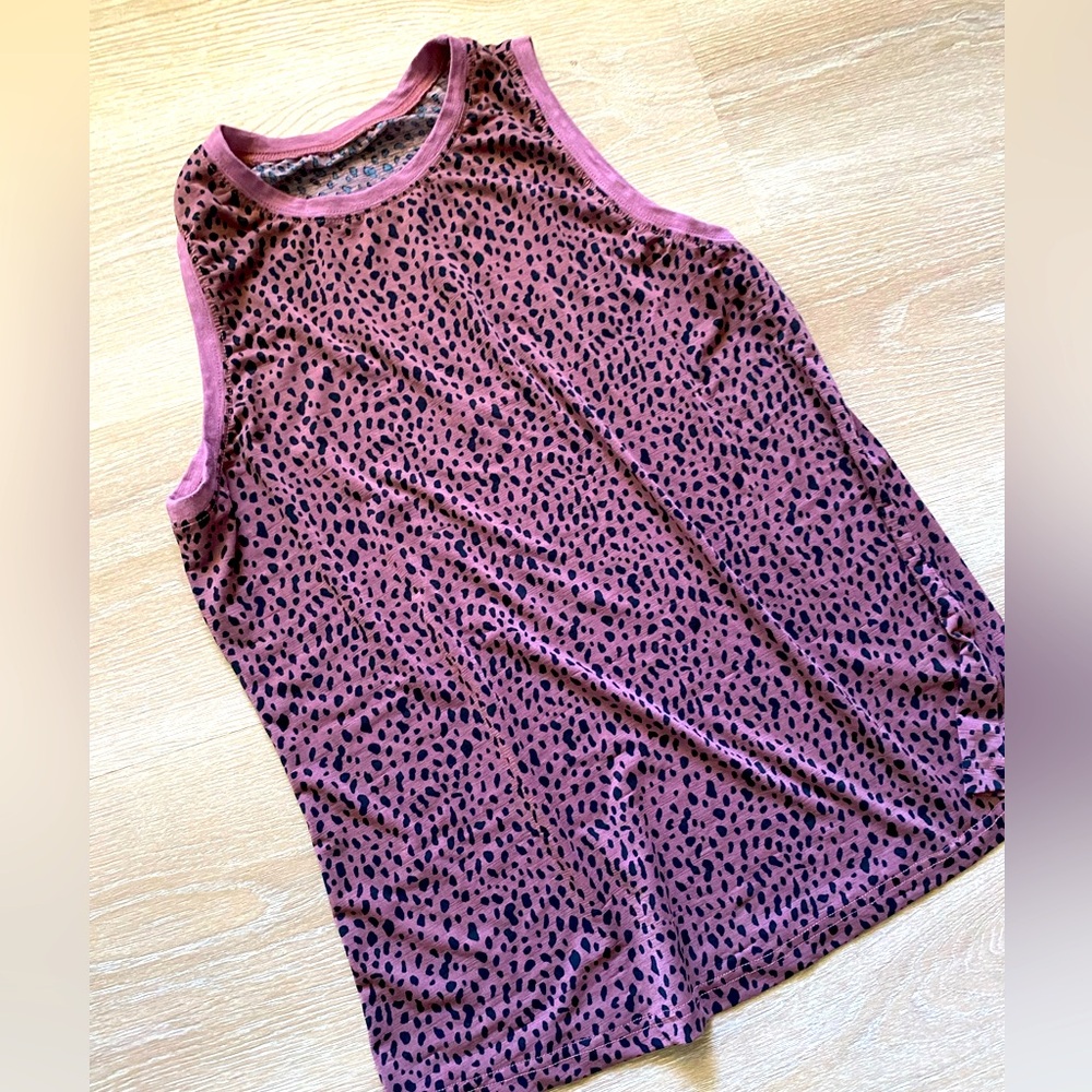 Pink leopard tank